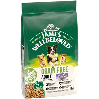 James Wellbeloved Grain Free Adult Dog Hypoallergenic Lamb & Vegetables