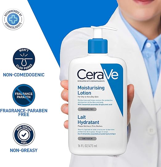 CeraVe Moisturising Lotion Daily Face & Body Moisturiser 473 ml 