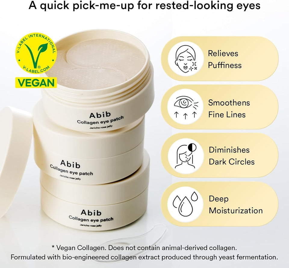 Abib Collagen Eye Patch Jericho Rose Jelly – 60 Patches