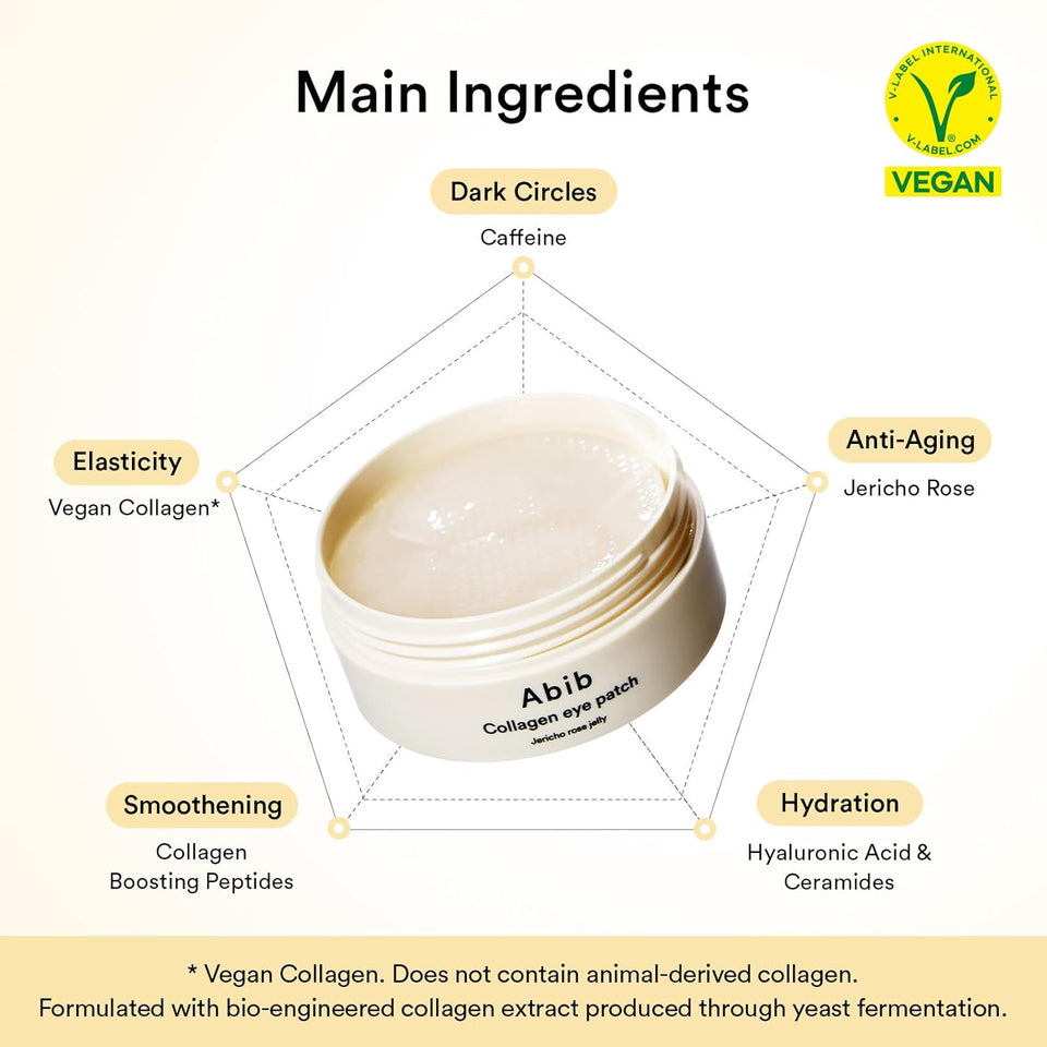 Abib Collagen Eye Patch Jericho Rose Jelly – 60 Patches