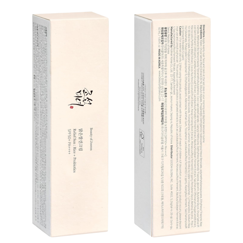 Beauty of Joseon Relief Sun SPF50+ PA++++ – 50ml