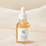 Beauty of Joseon Glow Serum with Propolis and Niacinamide in a glass dropper bottle on a soft background.