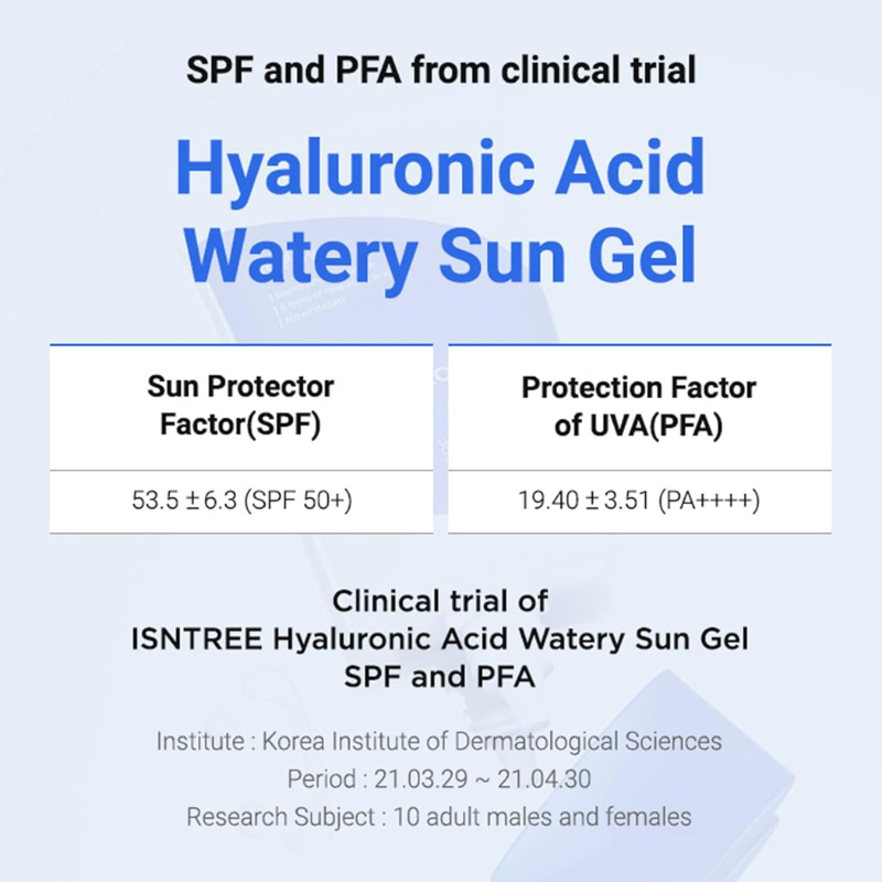 ISNTREE Hyaluronic Acid Watery Sun Gel SPF50+ PA++++ – 50ml