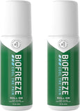 Biofreeze Pain Relieving Gel Roll-On 89ml (2 Pack) – Fast Cooling Relief for Muscle & Joint Pain